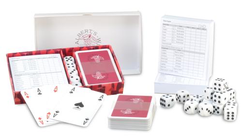 Kaart en Dobbelspel-doos